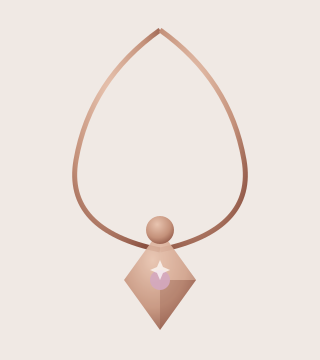 Lumière Rose Gold Locket
